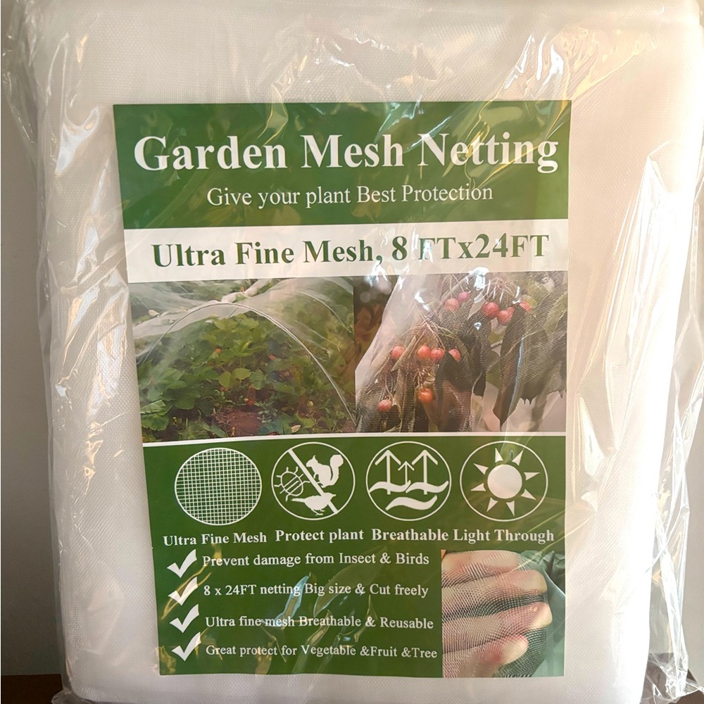 Garden Mesh Netting 8’x24’ NIB